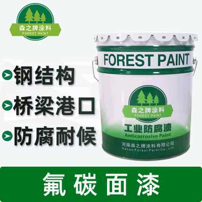 森之牌涂料/氟碳樹脂面漆涂料/橋梁高速護欄鋼結構機械防腐防銹漆