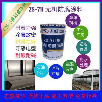 化工污水池翻新防腐膠泥志盛威華ZS-無機防腐涂料