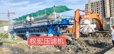 鉆孔灌注樁壓濾機地鐵打樁泥漿壓濾機500平方打樁