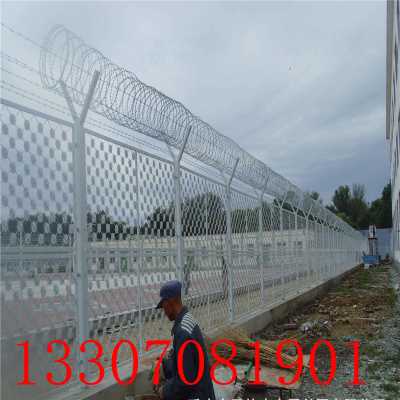 南昌機(jī)場護(hù)欄網(wǎng) 機(jī)場圍界網(wǎng) 新建飛機(jī)場道路Y型柱隔離防護(hù)刺