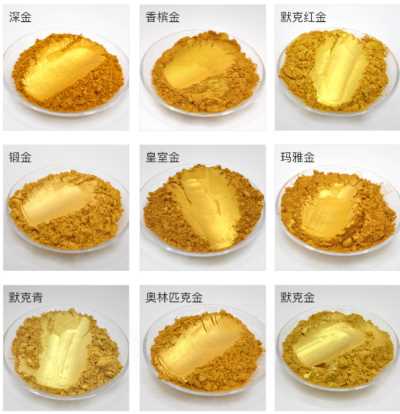 供應(yīng)雕塑佛像金粉 閃亮黃金粉 閃光粉 珠光粉顏料