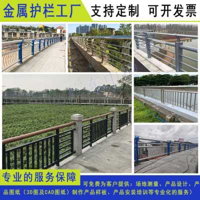 廣州跨河橋梁景觀扶手欄桿 陽江河道防撞欄 定制湛江烤漆隔離欄