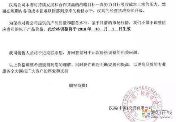 國外化工巨頭漲價函紛飛，注意！節后這些化工品都要漲 中國涂料在線，coatingol.com